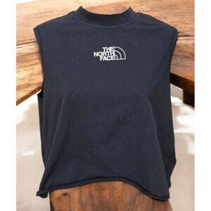 The North Face Womens Cropped Tshirt Large Rainbow Print